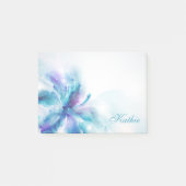 Abstract Blue Hibiscus 4x3 Post-it® Notes (Voorkant)