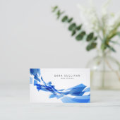 Abstract Blue Shapes Web Design Visitekaartje (Staand voorkant)