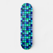 ABSTRACT BLUE Skateboard-dek Skateboard (Voorkant)
