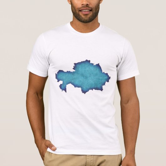 Abstract Blue Watercolor Men’s T-Shirt (Devant)