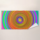 abstract blurred background, vintage geometric tex (Serviette de bain)