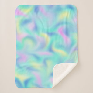 Abstract Blurred pasteelpatroon Sherpa Deken