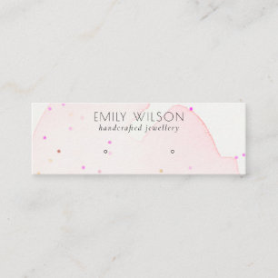 Abstract Blush Confetti Wash Stud Oorspronkelijk b Mini Visitekaartje