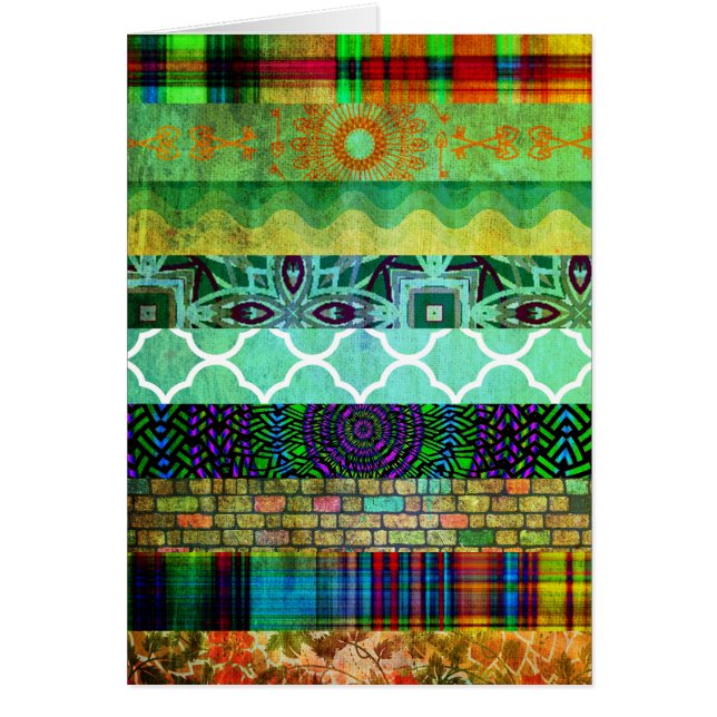  Abstract Bohemisch Striped Patroon (Voorkant)