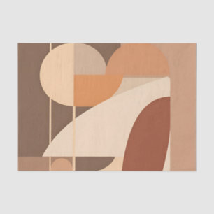 Abstract Boho Geometrisch Terracotta Modern  Tissuepapier