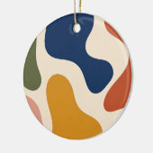 Abstract Boho Midden Eeuw Modern Kunst Ornament (Links)