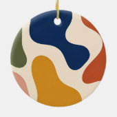Abstract Boho Midden Eeuw Modern Kunst Ornament (Achterkant)