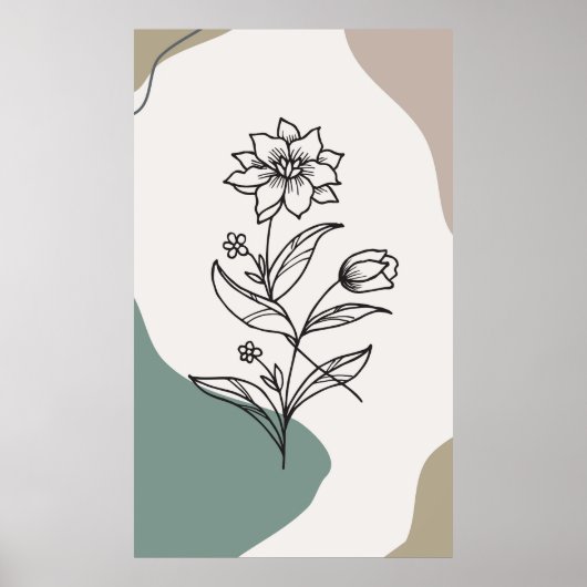 Abstract boho-ontwerp poster (Voorkant)
