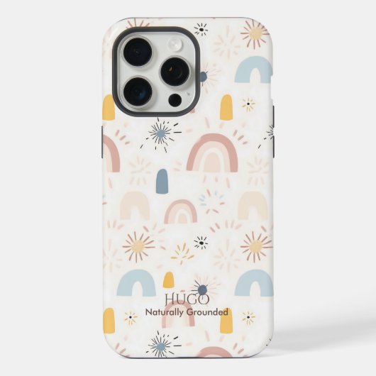 Abstract Boho Rainbow Pattern - Minimalist Nature (Verso)