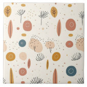 Abstract Boho Retro Modern Collectie Tegeltje (Voorkant)