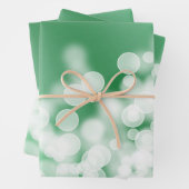 Abstract Bokeh Green Ggloing Patroon Inpakpapier Vel (In situ)