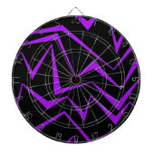 Abstract, bold, vibrant geometric zigzag pattern dartbord (Voorkant)