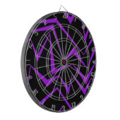 Abstract, bold, vibrant geometric zigzag pattern dartbord (Voorkant Links)