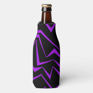 Abstract, bold, vibrant geometric zigzag pattern flesjeskoeler