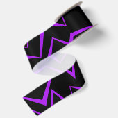 Abstract, bold, vibrant geometric zigzag pattern lint (Achterkant)