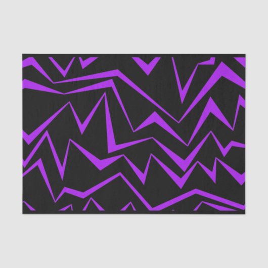 Abstract, bold, vibrant geometric zigzag pattern tissuepapier (Voorkant)