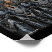 Abstract boomschuurpatroon poster (Hoek)