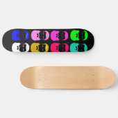 Abstract borstskateboard skateboard (Horizontaal)