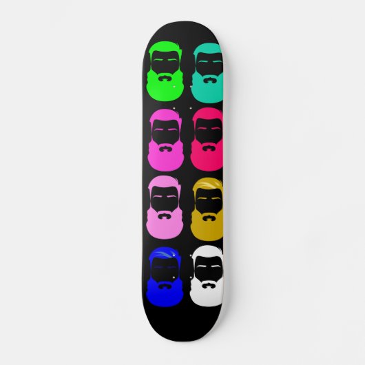 Abstract borstskateboard skateboard (Voorkant)