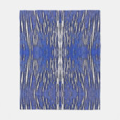 Abstract bos Royal-Blue Fleece Deken (Voorkant)