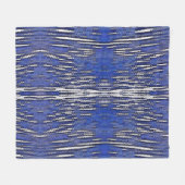 Abstract bos Royal-Blue Fleece Deken (Voorkant (Horizontaal))