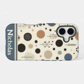 Abstract bosgebied iPhone 16 hoesje (Achterkant horizontaal)