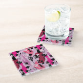 Abstract Botanics Glazen Onderzetter (Schuin)