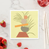 Abstract botanisch genot servet (Insitu)