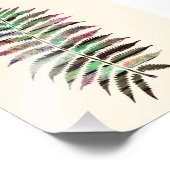  Abstract botanisch petroleumleder Foto Afdruk (Hoek)