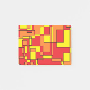 Abstract brick-patroon post-it® notes