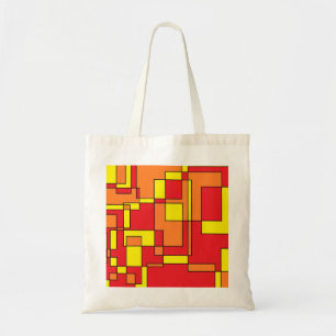 Abstract brick-patroon tote bag