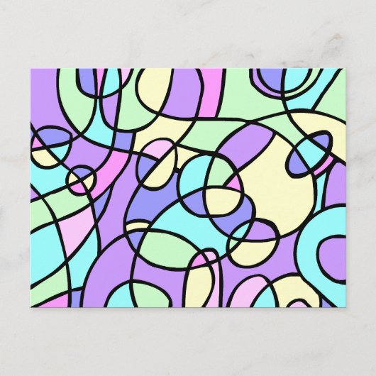 Abstract Briefkaart (Voorkant)