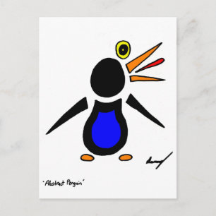 Abstract Briefkaart Penguin