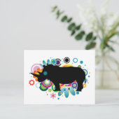 Abstract Briefkaart Rhino (Staand voorkant)
