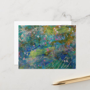 Abstract Briefkaart voor fijne kunst