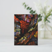 Abstract Briefkaart voor kleurenharmonie (Staand voorkant)