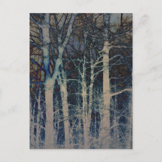 Abstract Briefkaart winter (Voorkant)