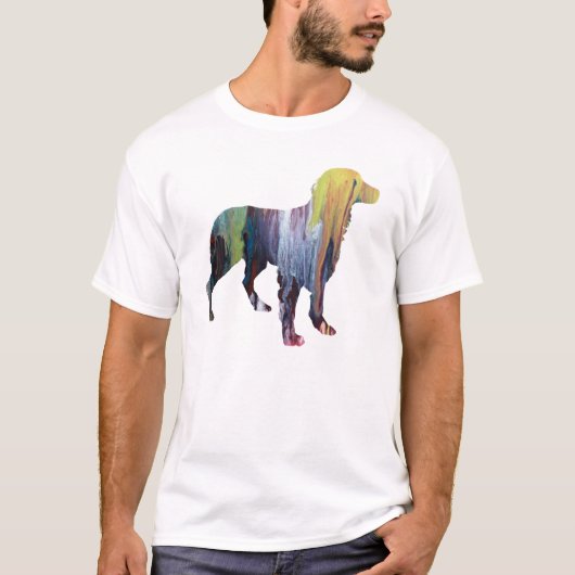 Abstract Brittany Spaniel Silhouette T-shirt (Voorkant)