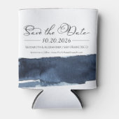 Abstract Bruiloft Bewaar de Datum Uitnodigingen |  Blikjeskoeler (Voorkant)