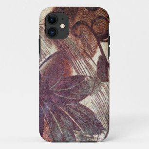 Abstract bruin Floral Design 1 iPhone 11 Hoesje
