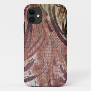 Abstract bruin Floral Design 2 iPhone 11 Hoesje
