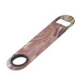 Abstract bruin Floral Design 2 Speed Flessenopener (Voorkant Gekanteld)