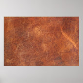abstract bruin leder, achtergrondleder,t poster (Voorkant)
