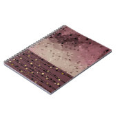 Abstract, bruin, roze, roze bruin notitieboek (Linkerzijde)