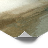 Abstract bruin schemerig landschap Verticale wandk Poster (Hoek)