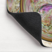 Abstract bubbelmandala met lint muismat (Hoek)