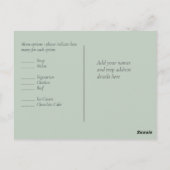 Abstract budget voor het Sage Weddenschap Natural  Briefkaart (Achterkant)