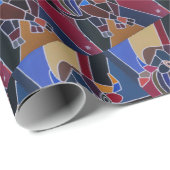 Abstract Bull Painting by Alfred Fox Cadeaupapier (Rol Hoek)