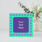 Abstract Burst Border Square Kaart (Staand voorkant)