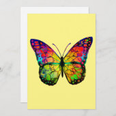 ABSTRACT BUTTERFLES FEESTDAGENKAART (Voorkant / Achterkant)